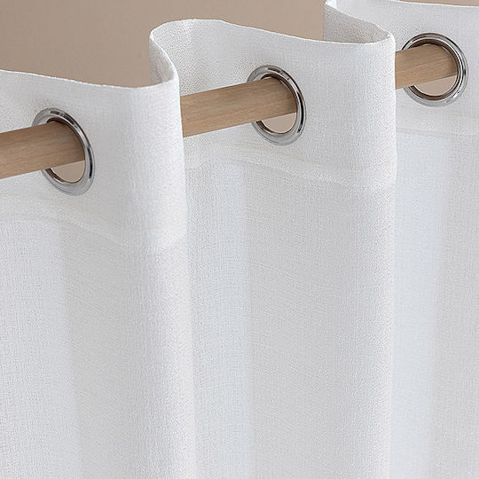 Palamaiki Deo Mit Grommet Weiße 140x260cm Palamaiki Deo Mit Grommet Weiße 140x260cm