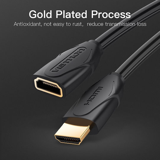 Vention HDMI 2.0 Premium High Speed 4K 60Hz HDR Cable HDMI Male - HDMI Male 0.5m Black