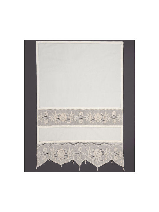 Silk Fashion Κουρτίνα Παραθύρου με Τούνελ 097 Ecru 50x100εκ.