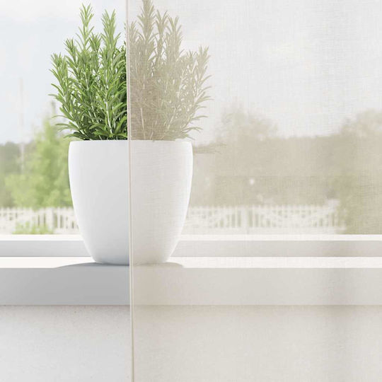 vidaXL Σετ Κουρτίνες με Τρέσα Voile Μπεζ 140x260εκ.