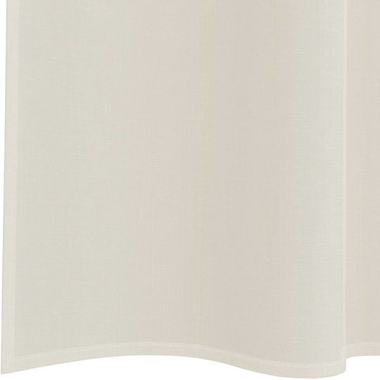 vidaXL Σετ Κουρτίνες με Τρέσα Voile Μπεζ 140x260εκ.
