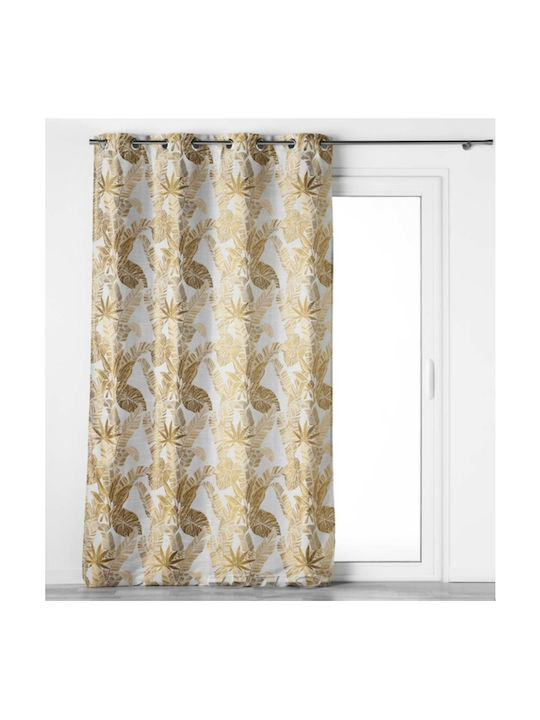 Kipper Κουρτίνα με Τρουκς Cocoon Beige 140x260εκ.