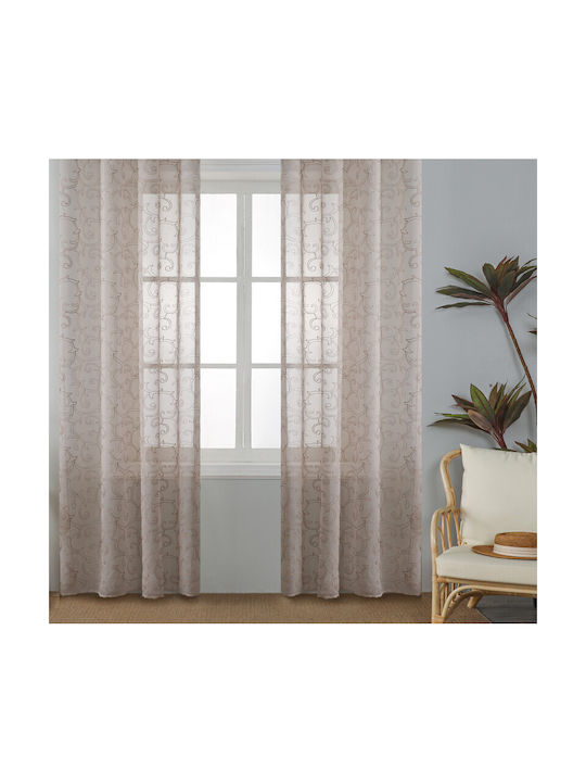 Whitegg Perdea Cu Capse K0159 Albă 140x270cm