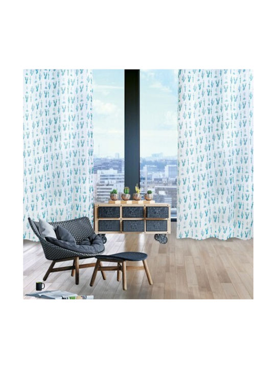 Das Home Перде с Копчета 2111 Петролен 140x260см