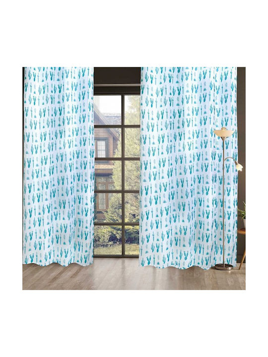 Das Home Перде с Копчета 2111 Петролен 140x260см