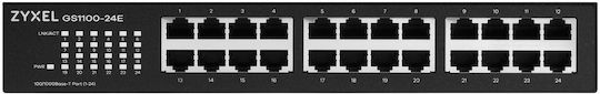 Zyxel GS-1100-24E Unmanaged L2 Switch with 24 Gigabit (1Gbps) Ethernet Ports