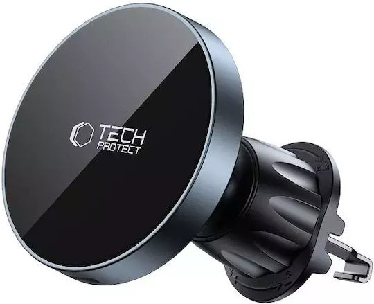 Tech-Protect Mm15w-v5 Βάση Κινητού Αυτοκινήτου με Μαγνήτη και Ασύρματη Φόρτιση MagSafe Μαύρη