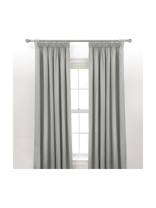 Sidi Home Plast Κουρτίνα με Τρέσα Γκρι 140x260εκ.