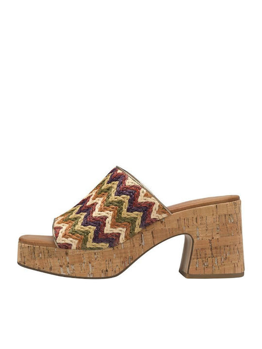 Mules with Chunky High Heel