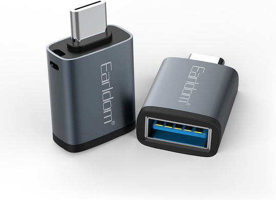Earldom USB-C Male To USB-A Female Converter Gray 1 Piece ET-OT60