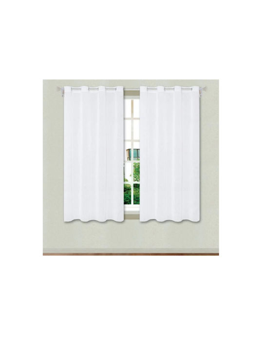 Homestyle Vorhang mit Bleistiftfalten Off White 140x260cm