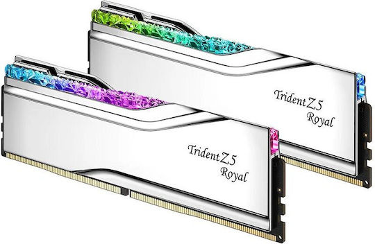 G.Skill Trident Z5 Royal XMP 48GB DDR5 RAM с 2 модула (2x24GB) и Скорост 8000 за Настолен Компютър