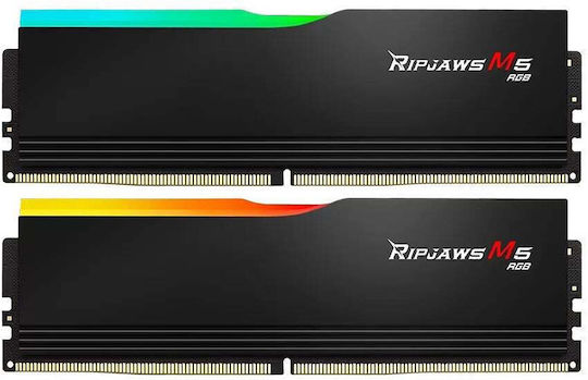 G.Skill Ripjaws M5 RGB DDR5 48GB RAM με 2x24GB Modules και Ταχύτητα 6000 για Desktop
