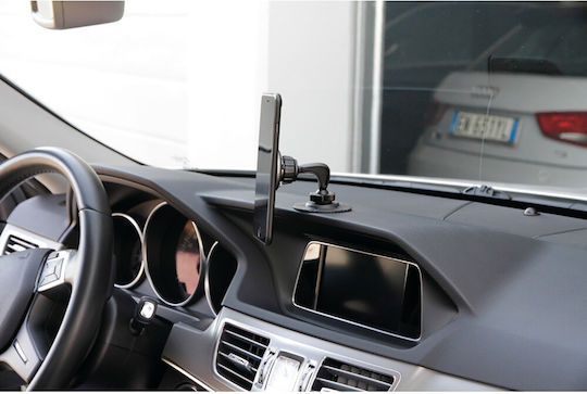 Lampa Magneto Stick Βάση Κινητού Αυτοκινήτου με Μαγνήτη Ασημί