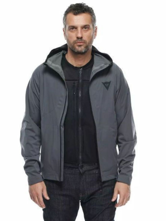 Dainese Omnia Χειμερινό Ανδρικό Μπουφάν Μηχανής Αδιάβροχο Iron Gate