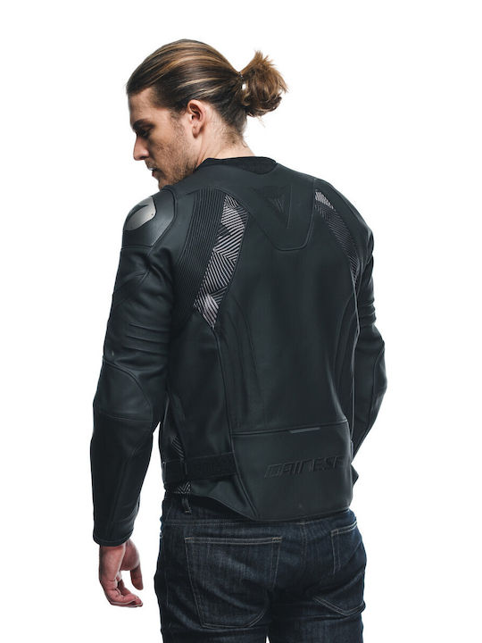 Dainese Avro 5 Winter Men's Motorcycle Jacket Leather Black / Anthracite