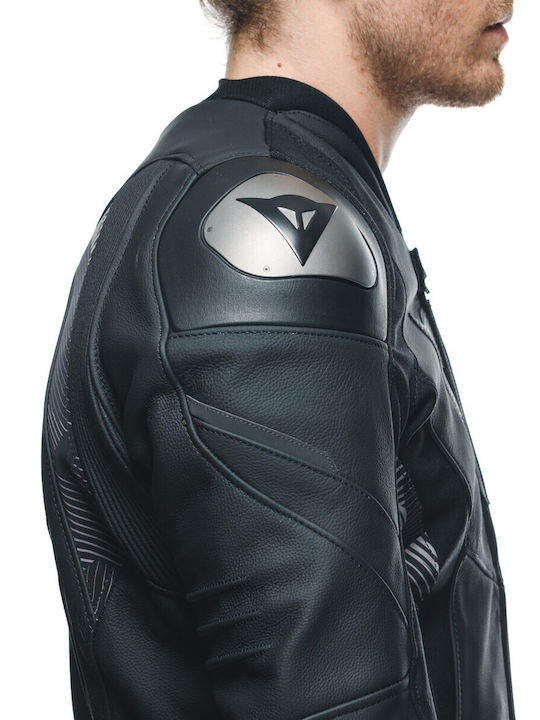 Dainese Avro 5 Winter Men's Motorcycle Jacket Leather Black / Anthracite
