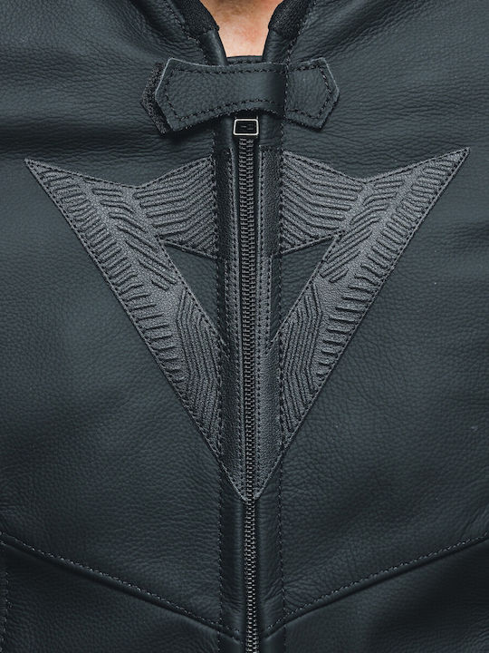 Dainese Avro 5 Winter Men's Motorcycle Jacket Leather Black / Anthracite