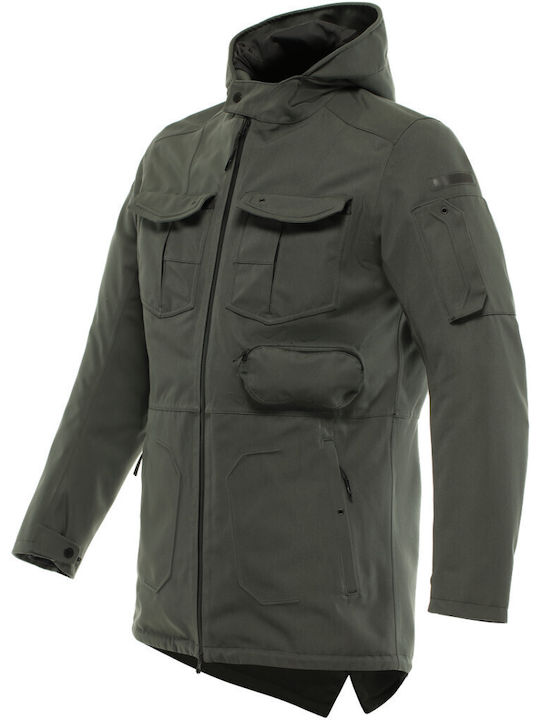 Dainese Duomo Absøluteshell Pro Men's Motorcycle Jacket 4 Seasons Waterproof Green