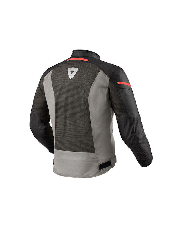 Rev'IT Torque H2O Summer Men's Motorcycle Jacket Waterproof Grey