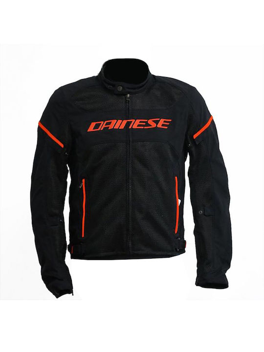 Dainese Air Frame D1 Tex Summertime Men Riding Jacket Black/Red/Red