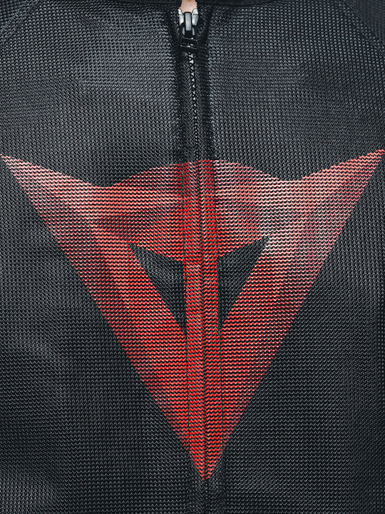 Dainese Herosphere Air Tex Men's Motorcycle Jacket 4 Seasons Black/Red Diamond