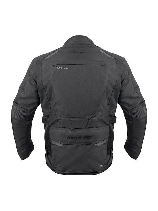 Nordcode Force Oversize Winter Herren Motorradjacke Wasserdicht Schwarz