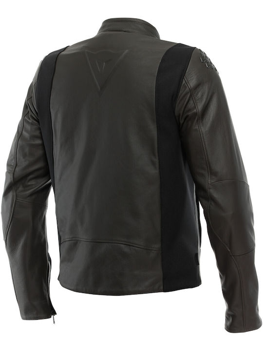 Dainese Istrice Men's Motorcycle Jacket Leather 4 Seasons Brown