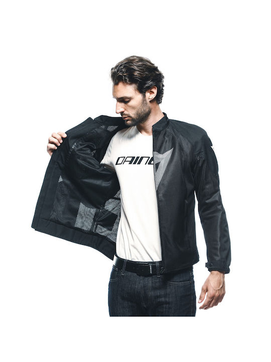 Dainese Herosphere Air Tex Men's Motorcycle Jacket 4 Seasons Black/White Diamond