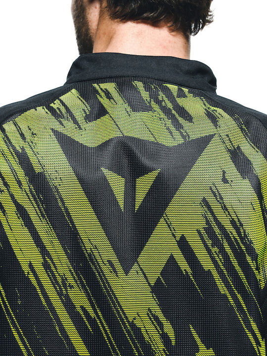 Dainese Herosphere Air Tex Men's Motorcycle Jacket 4 Seasons Black/Fluo Yellow