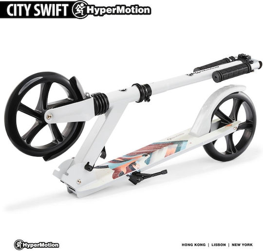 HyperMotion Scuter Copii Pliabil City Swift Winter Fox 2 Roți Pentru 6+ Ani Alb