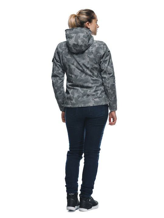 Dainese Absøluteshell Pro Women's Motorcycle Jacket 4 Seasons Waterproof London Fog Camo Dots