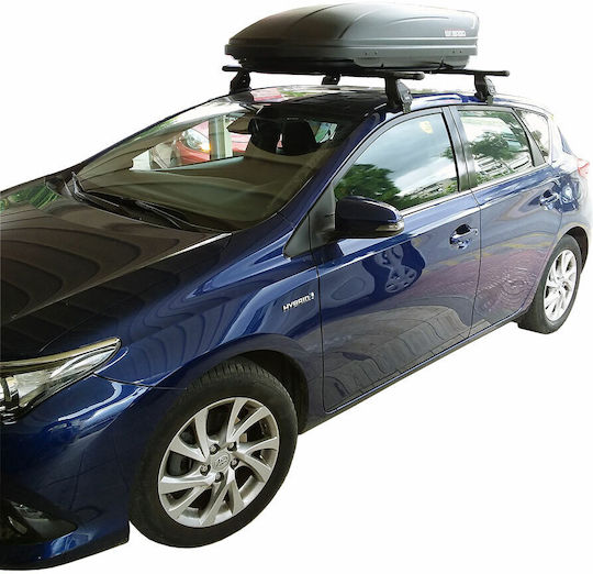 Menabo Roof Bars Metallic 130cm. 2012-2019 (with Roof Rack Legs) Silver