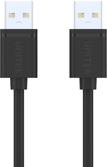 Unitek USB 2.0 Cable USB-A male - USB-A male 1.5m Y-C442GBK