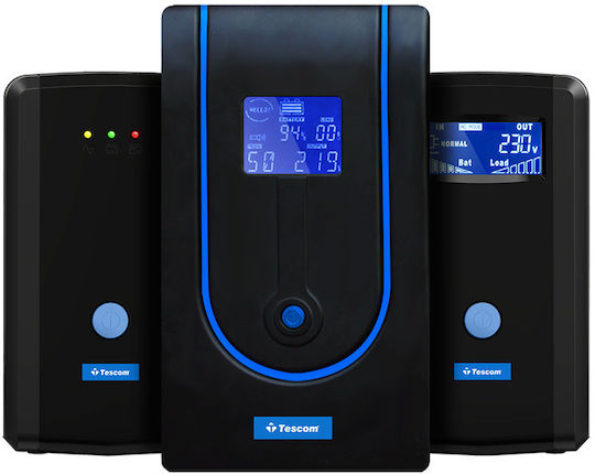 Tescom Leo Plus LCD 850A UPS Line-Interactive 850VA 510W cu 2 Schuko Prize