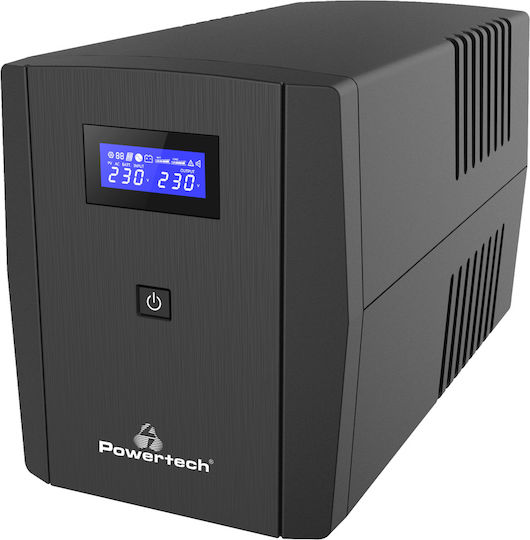 Powertech PT-1295 UPS Line-Interactive 850VA 510W cu 2 Schuko Prize