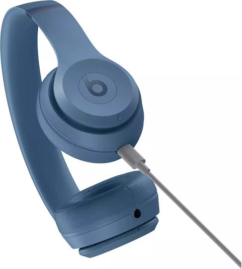 Beats Solo 4 Wireless / Wired On Ear Headphones with 50 hours of Operation and Quick Charge Slate Blue