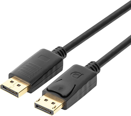 Unitek Cable DisplayPort male - DisplayPort male 1.5m Μαύρο (Y-C607BK)
