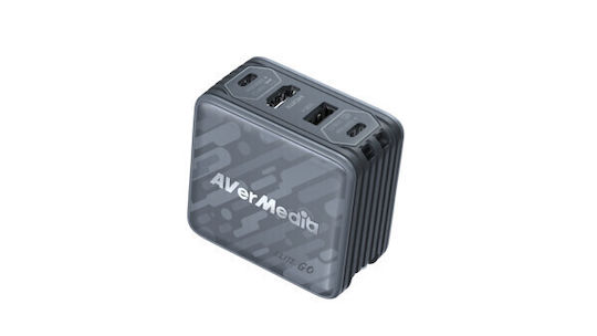 AVerMedia Φορτιστής Χωρίς Καλώδιο GaN με 2 Θύρες USB-A και 2 Θύρες USB-C 100W Power Delivery Μαύρος (GC313Pro)