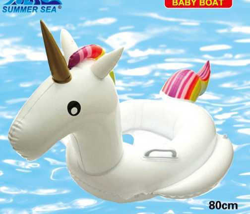 Kids Swim Trainers with Length 80cm White Unicorn Unicorn