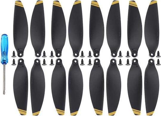 8 Pieces 4 Pairs Accessories DJI Mavic Mini 4726f Wing Propeller Blade Drone Specification Orange Edge