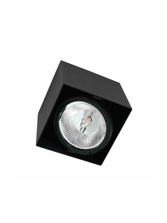 Eko Light Μονό Σποτ με Ντουί GU10 σε Μαύρο Χρώμα