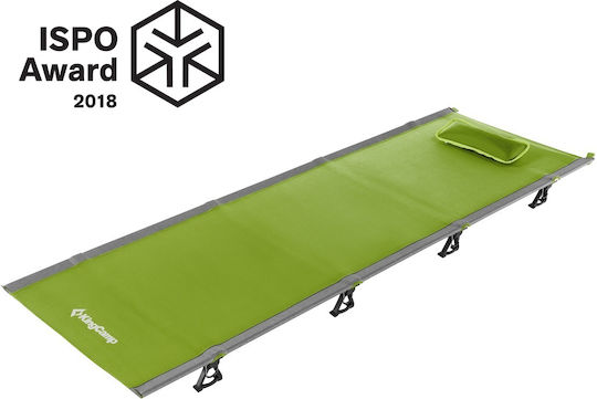 Foldable Guest Bed Without Aluminum Construction Material Single Green 190x64x12cm