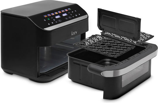 Izzy Air Fryer with Double Detachable Bucket 11lt Black IZ-8260