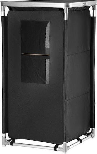 Nils Aluminum Wardrobe for Camping Folding Black
