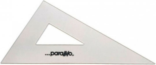 Parallilo Γεωμετρικό Τρίγωνο Πλαστικό Διάφανο 32cm