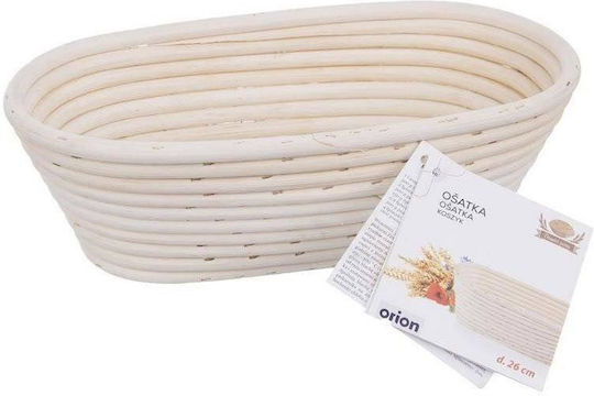 Orion Ψωμιέρα από Rattan Γκρι 32x15x9cm