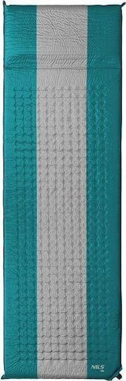 Nils Auto-umflare Single Substrat Camping 64x64cm Grosime 5cm în culoarea Turquoise