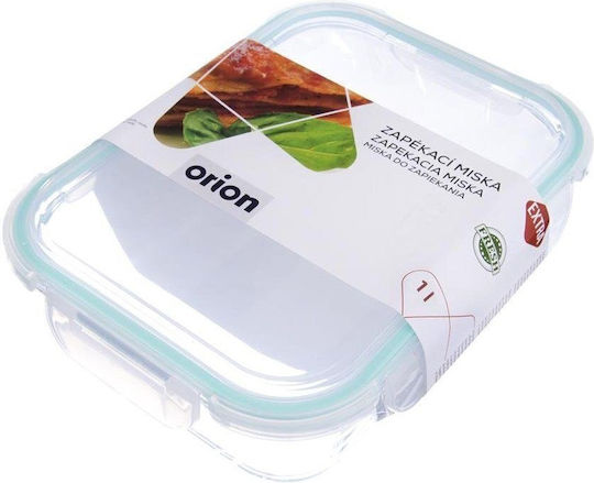 Orion Ваза за Обща Употреба с Капак Стъклена Прозрачна 1000ml