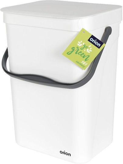Orion Coș De Gunoi Pentru Dulap Din Plastic Alb 10lt